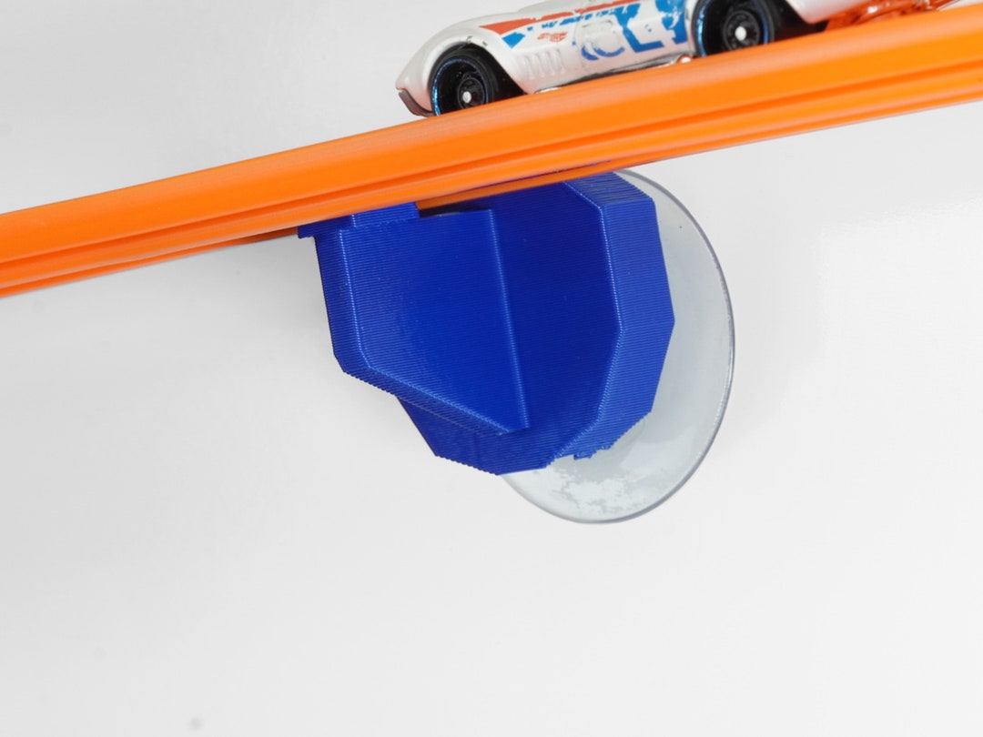 Track Clamps For Hot Wheels Tracks (2 Pack) - Stronger PLA Plastic, Softer Screw Top