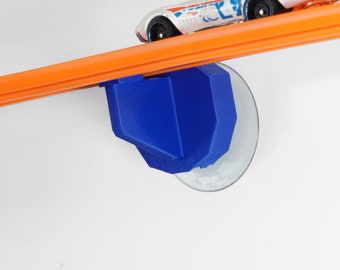 Hot Wheels Compatible Suction Cup Track Mount | Compatible with Wheels Track | Toy Car Suction Mounted Track