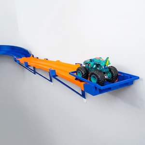 Pista de Monster Trucks para montaje en pared / Compatible con Hot Wheels y Monster Jam / Decoración para habitaciones infantiles imagen 1