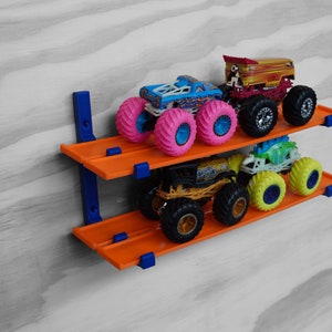 1/64 Scale Monster Truck Wall Display Two Lane Wall Display Compatible with Hot Wheel, Monster Jam , and Matchbox Cars image 9