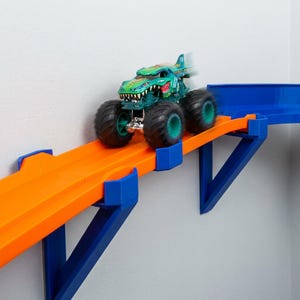 Pista de Monster Trucks para montaje en pared / Compatible con Hot Wheels y Monster Jam / Decoración para habitaciones infantiles imagen 5