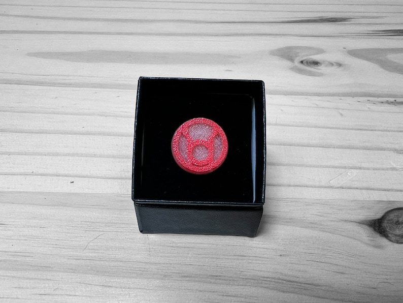 Red Power Ring Glow in the Dark Ring image 1