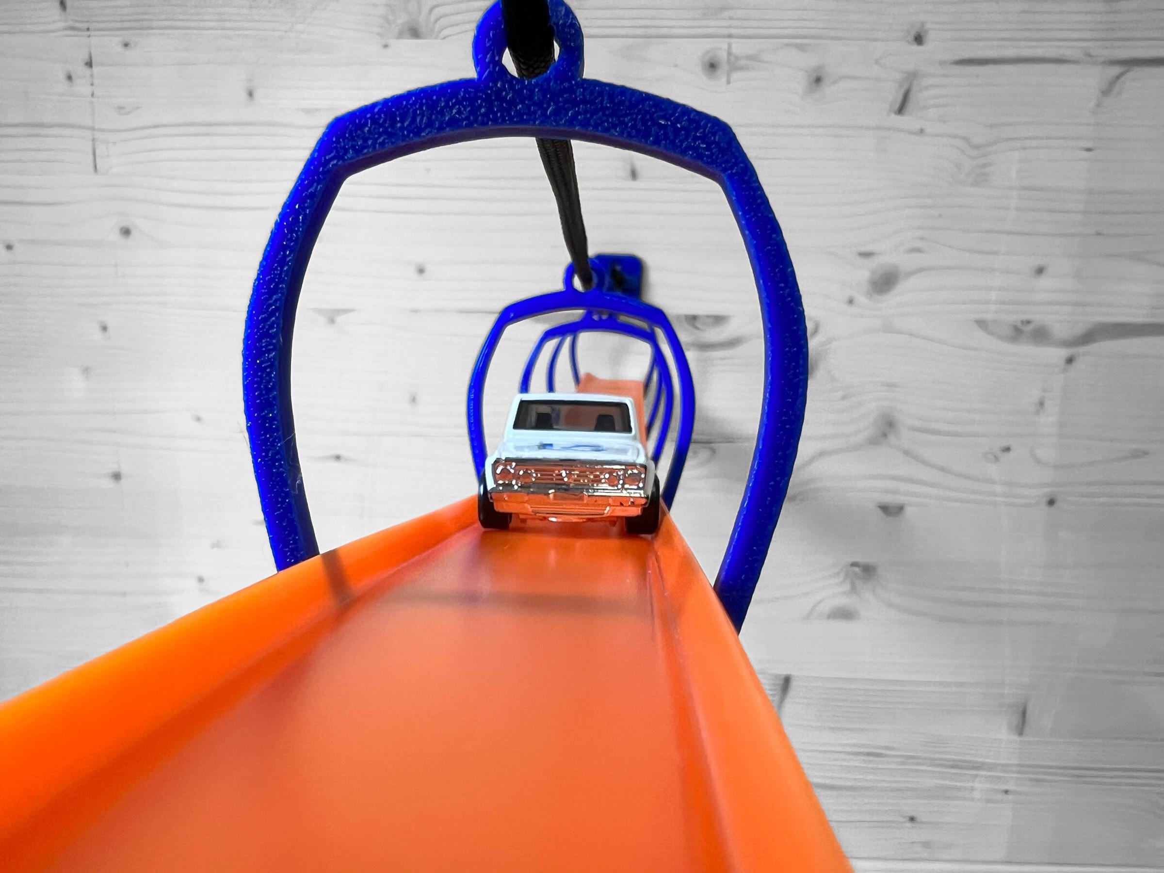Morsetto Arancione/Blu Per Pista Hot Wheels – Compatibile Con Pista C, Fatto A Mano