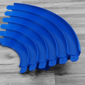 Ultimate 90 Deg 6-Lane High-Bank Turn for Hot Wheels Track - Made from Durable PLA, Eco-Friendly, Made in USA