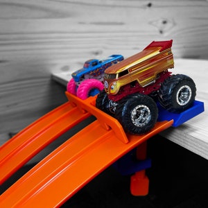 Four Lane Start Gate | Monster Truck Starting Gate | Compatible with Hot Wheels and Matchbox Cars and Track