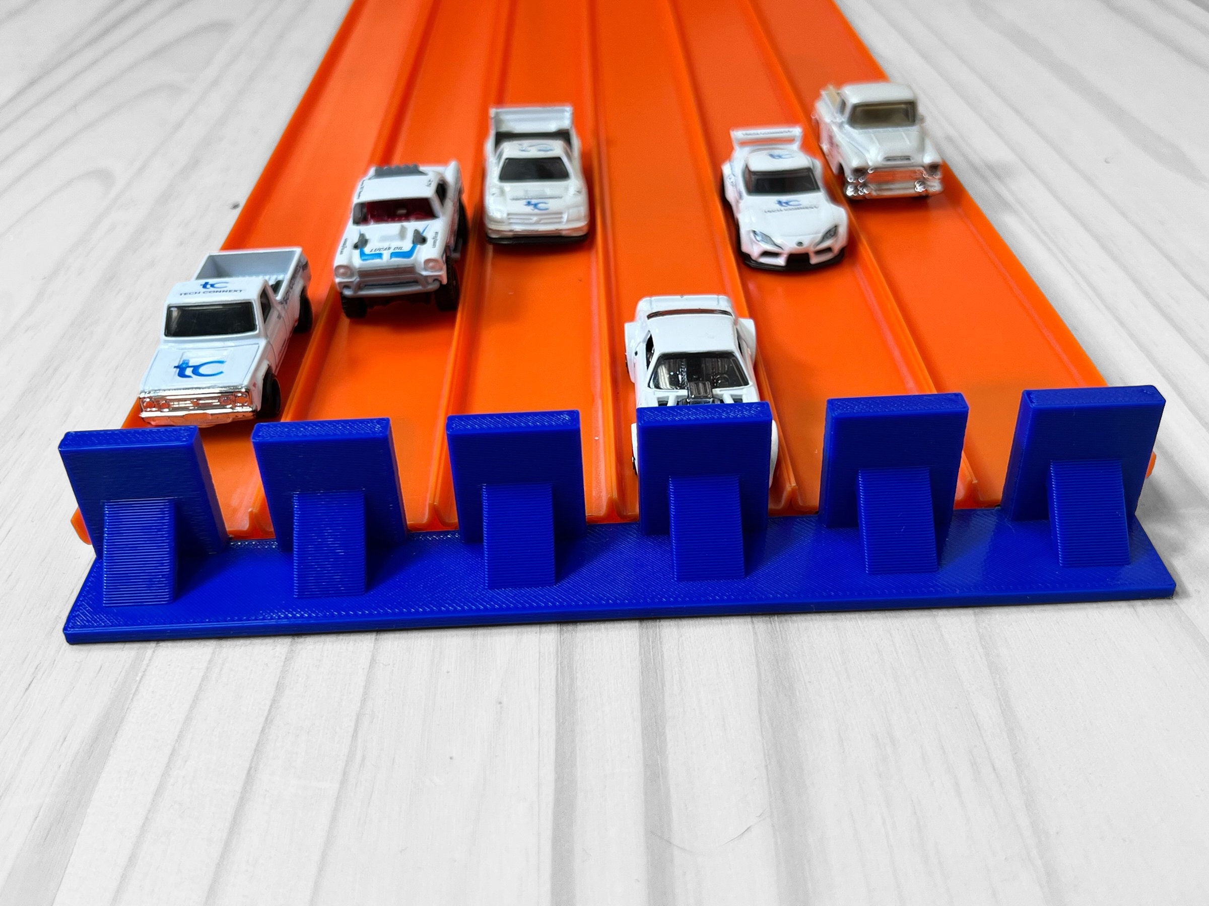Super 6 Lane Raceway Finish Line Extender hot Wheels Super 6 Raceway  Extension Compatible With Hot Wheels and Matchbox Cars and Track 