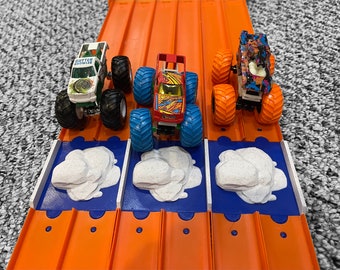 Super 6 Lane Raceway Compatible Monster Truck Rock Climb |  Compatible with Hot Wheel, Monster Jam and Matchbox Monster Trucks and Track