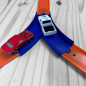 Hot Wheels Compatible Y Track: 2 to 1 Lane Merge Add-on