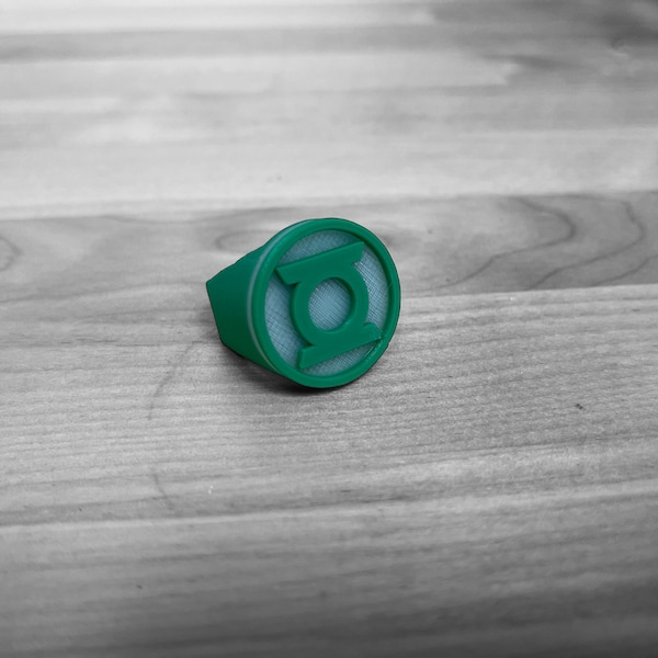 Grüner Willenskraft Ring | Green Lantern Corp Ring | Leuchten im Dunkeln Ring