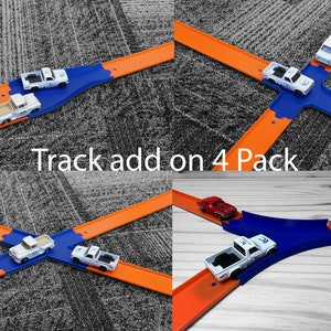 Track Add-On Pack - Environmentally Friendly, Includes Merge, Crossings, and Split | Compatible with Hot Wheels and Matchbox Cars and Track