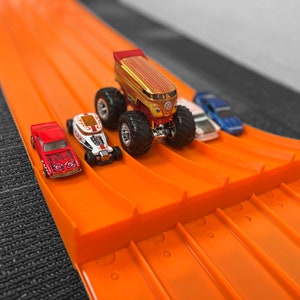 Large Super 6 Lane Raceway Compatible Jump | Custom Add on for Hot Wheels Super 6 Lane Raceway