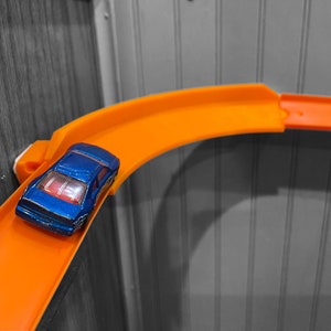 Wall Mounted Inside Turn | Wall Mounted Track | Compatible with Hot Wheels and Matchbox Cars and Track