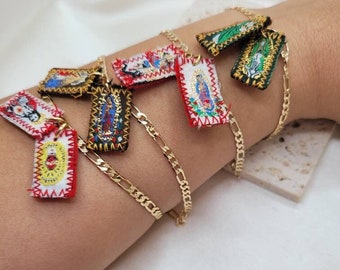 Bracciale scapolare, braccialetto Figaro, escapulario