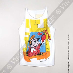 Freddie Mercury Queen Smanicato Canotta Betty Boop Live at Wembley 1986