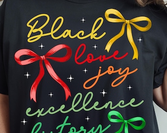 Black History PNG, Black History Month Coquette Bow Png, Sublimation Design, Digital Download Png, African American Png, Juneteenth Png