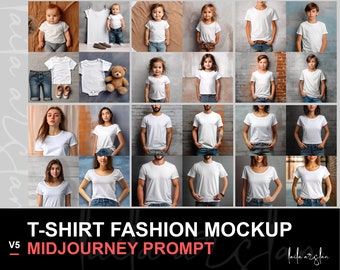 Ai Generated t-shirt fashion mockup Photographs Midjourney Prompt High Quality, Midjourney Ai Generated Art, Best Midjourney Prompt