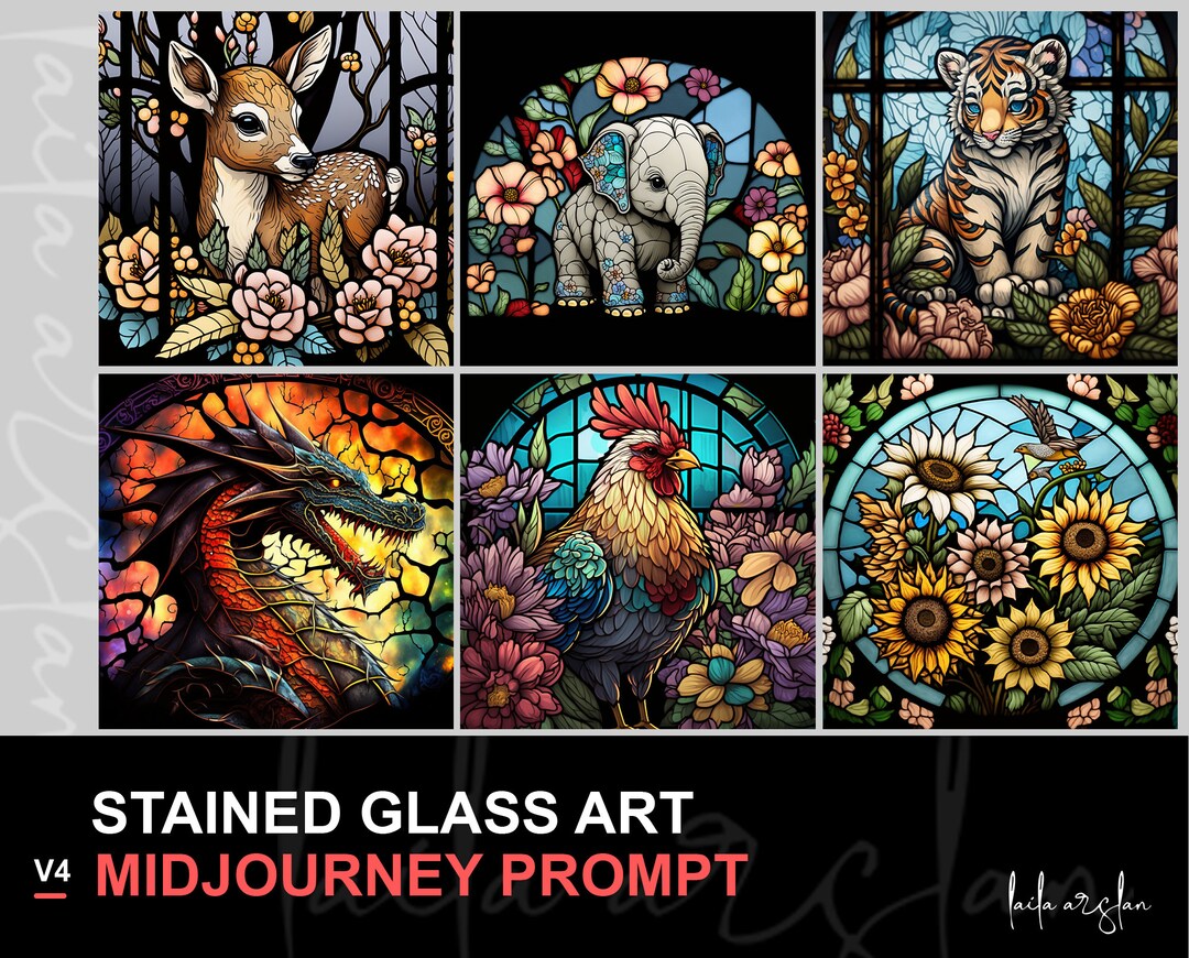 Ai Generated Stained Glass Art Midjourney Prompt High Quality
