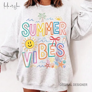 Summer Vibes PNG Sublimation Design, Beach Summer Shirt PNG, Retro Summer Vibes Digital Download, Boho Summer Cricut PNG image 5