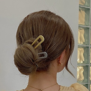 Haarspange aus Metall, Minimalistische Haarspange, Französische U Pin, Haarschmuck, Haarspangen für dicke dünne Haare, Gold Silber Haarstab Haarspange,
