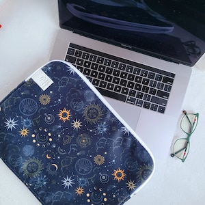 Astrology Laptop case with zipper, Mac Book Pro 16" case, Laptop accessories, Laptop sleeve for Christmas gift