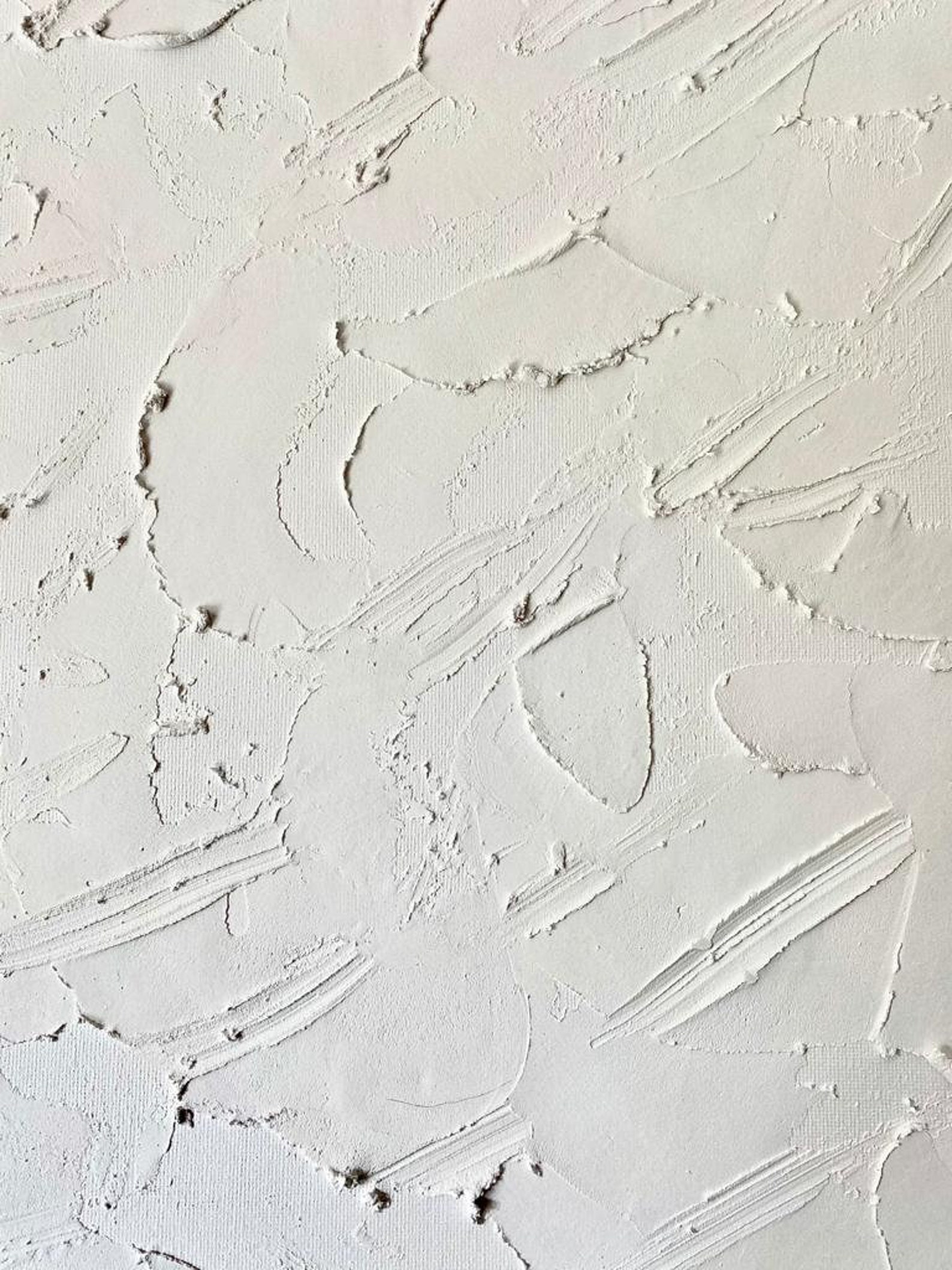 Large White Textured Canvas Wall Art Etsy