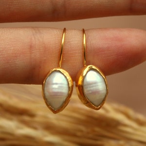 Pearl Earrings, Freshwater Pearl Silver Earrings, Bridal Earrings, Dangle Earrings, Personalized Gifts For Her, Gift For Her, Thanksgiving