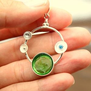 Pisces Silver Pendant, Zodiac Necklace for Women, Astrological Jewelry Gift