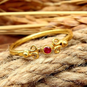 Little ruby silver rings prices top