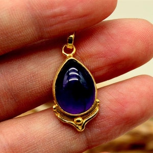 Amethyst Silver Pendant For Necklace