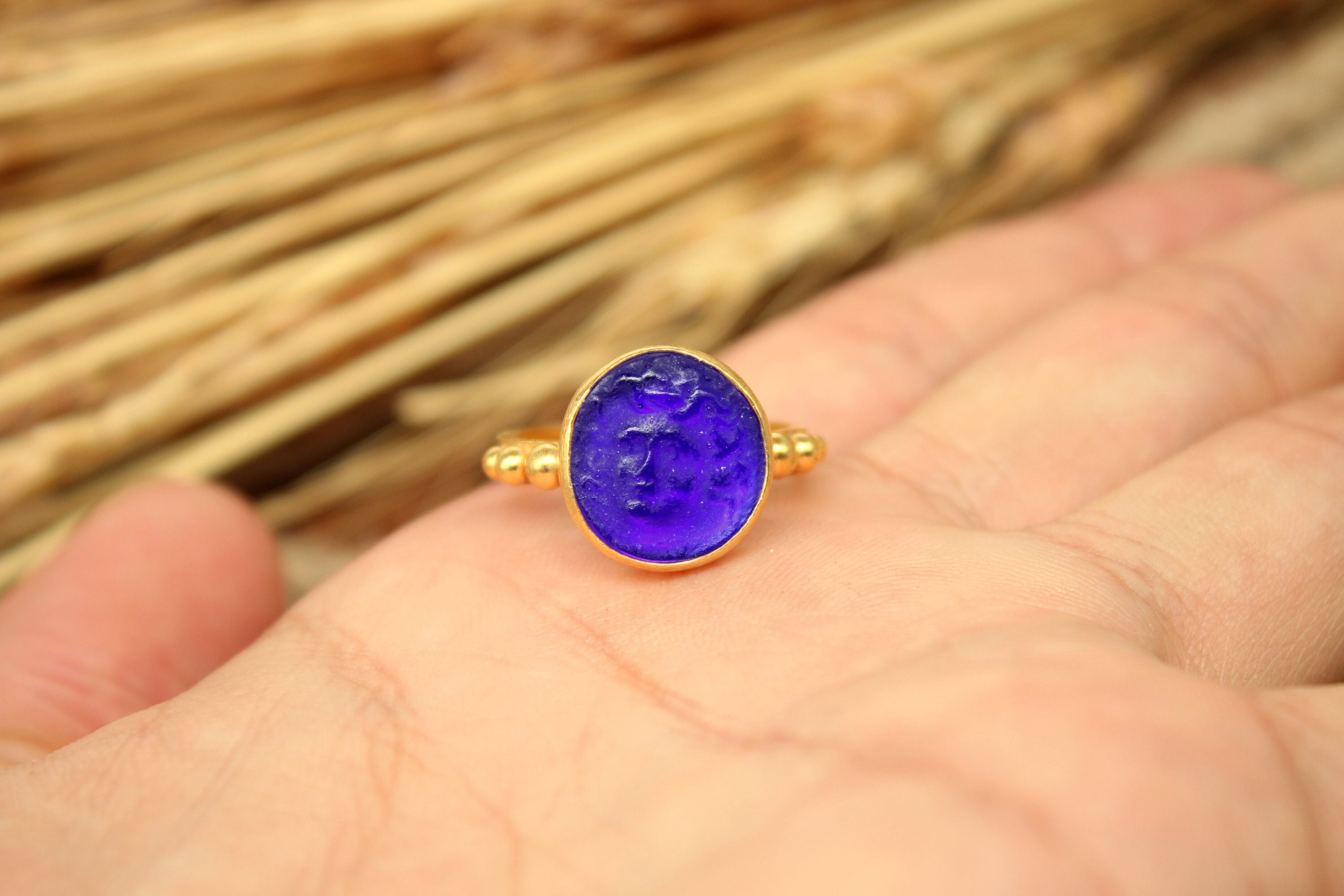 Medusa signet ring deals