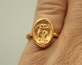 Silver Signet Ring, Gold Signet Ring,Silver Signet Ring,Initial Signet Ring,Signet Ring Women,14k Signet Ring,Signet Ring Gold,Gift For Her