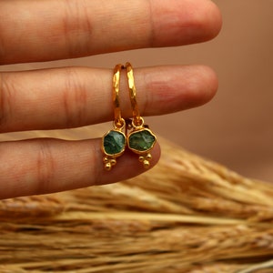 Green Apatite Earrings, Gemstone Earrings, Sterling Silver Earrings, Green Stone Earrings ...