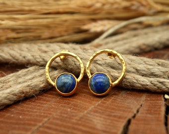Lapis Lazuli Earrings, Lapis Earrings, Lapis Jewelry, Sterling Silver Earrings, Personalized Gift For Mom,  Dangle Earring Gift For Her