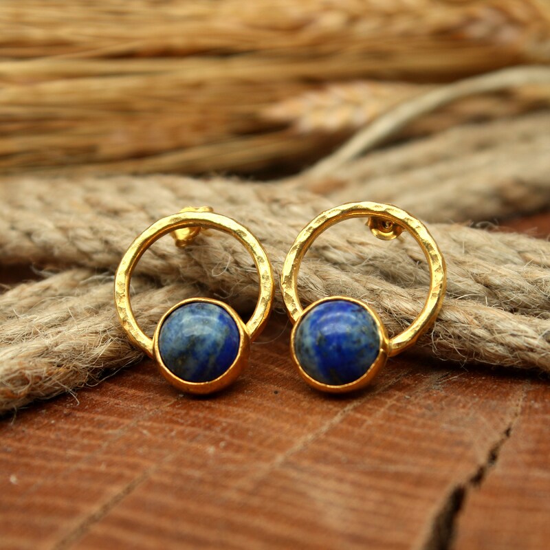 Cara Earrings - Lapis main image 1
