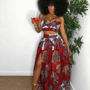 African Wedding dress/Women fashion / Kente/ Ankara print/ African print/ African Clothing/ Africa ladies/ African fashion Dress/ Prom Dress