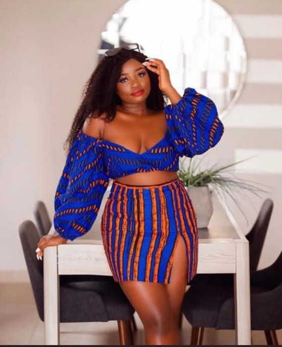 Ankara skirt and blouse for plus size 2025