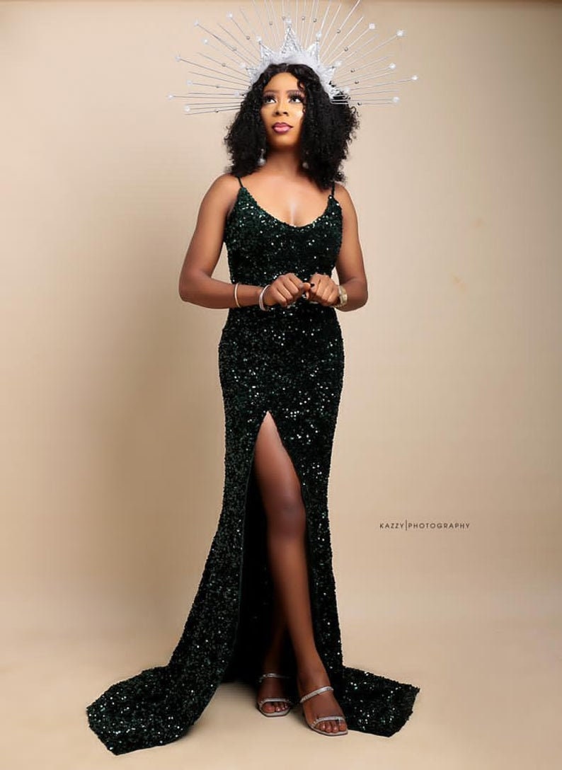 latest styles for sequence gown