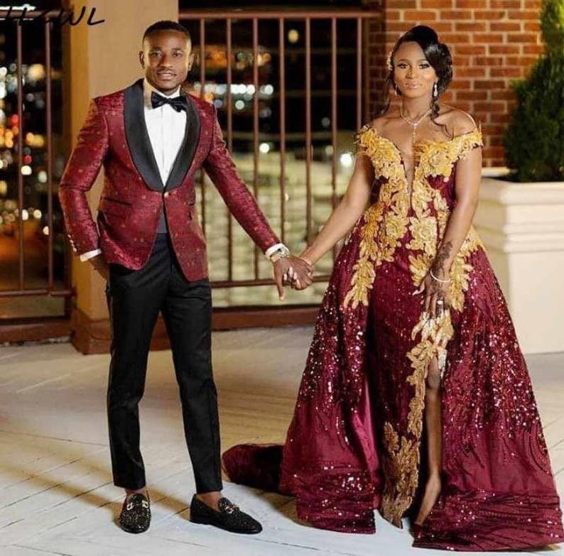 Couple’s outfit, African lace dresses,men suits,African party dress,African clothing for women,African clothing,wedding dress, prom dresses 