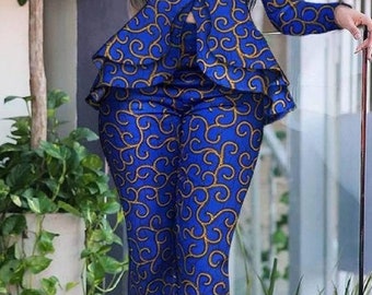 Ankara trouser suit for ladies discount