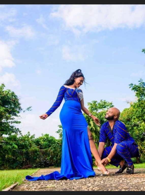 blue dress couple Couple Dress – Anant Exports main image 0