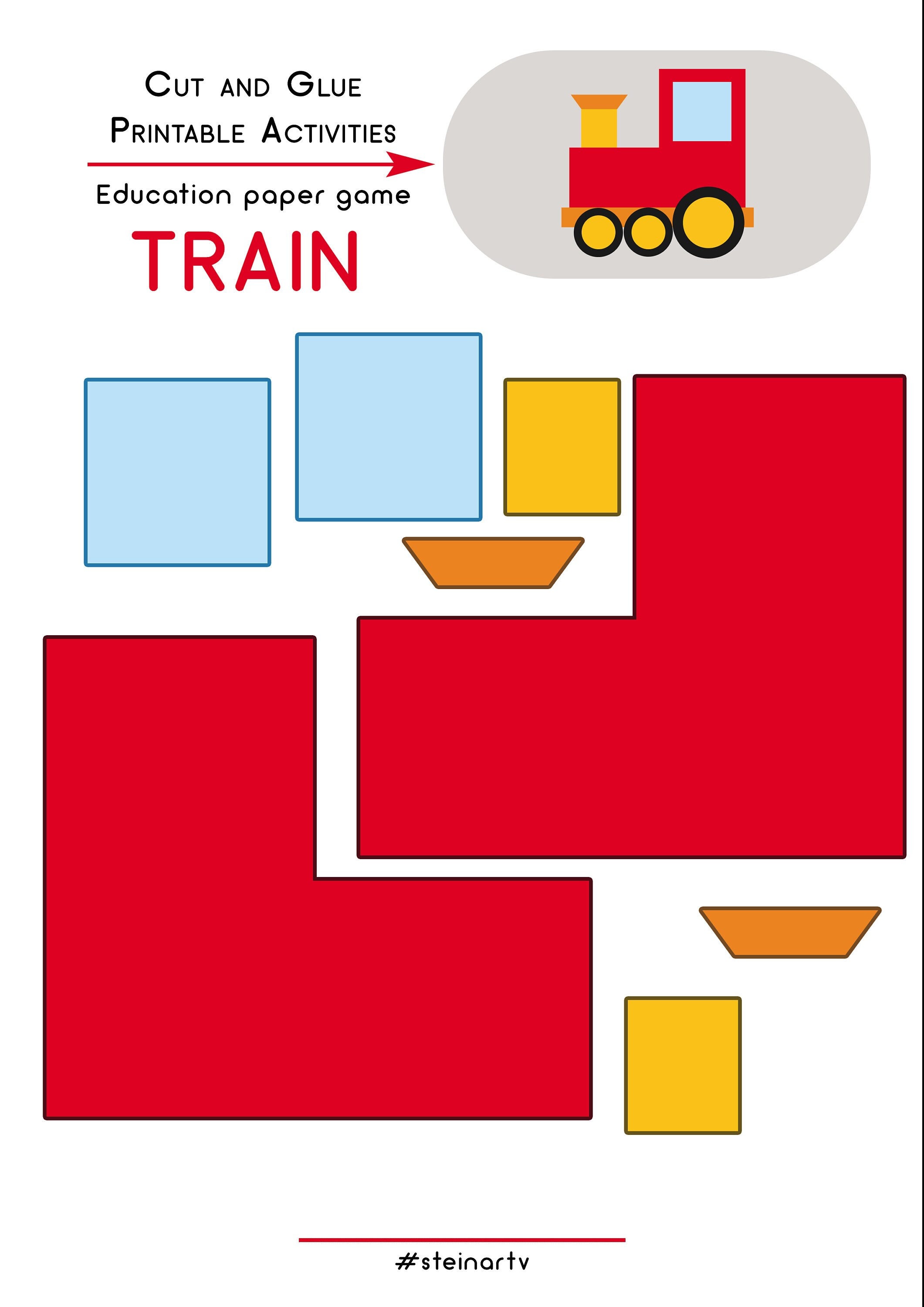 Train Cut File Cut Files DIY Paper Craft Creative Gift Etsy Australia