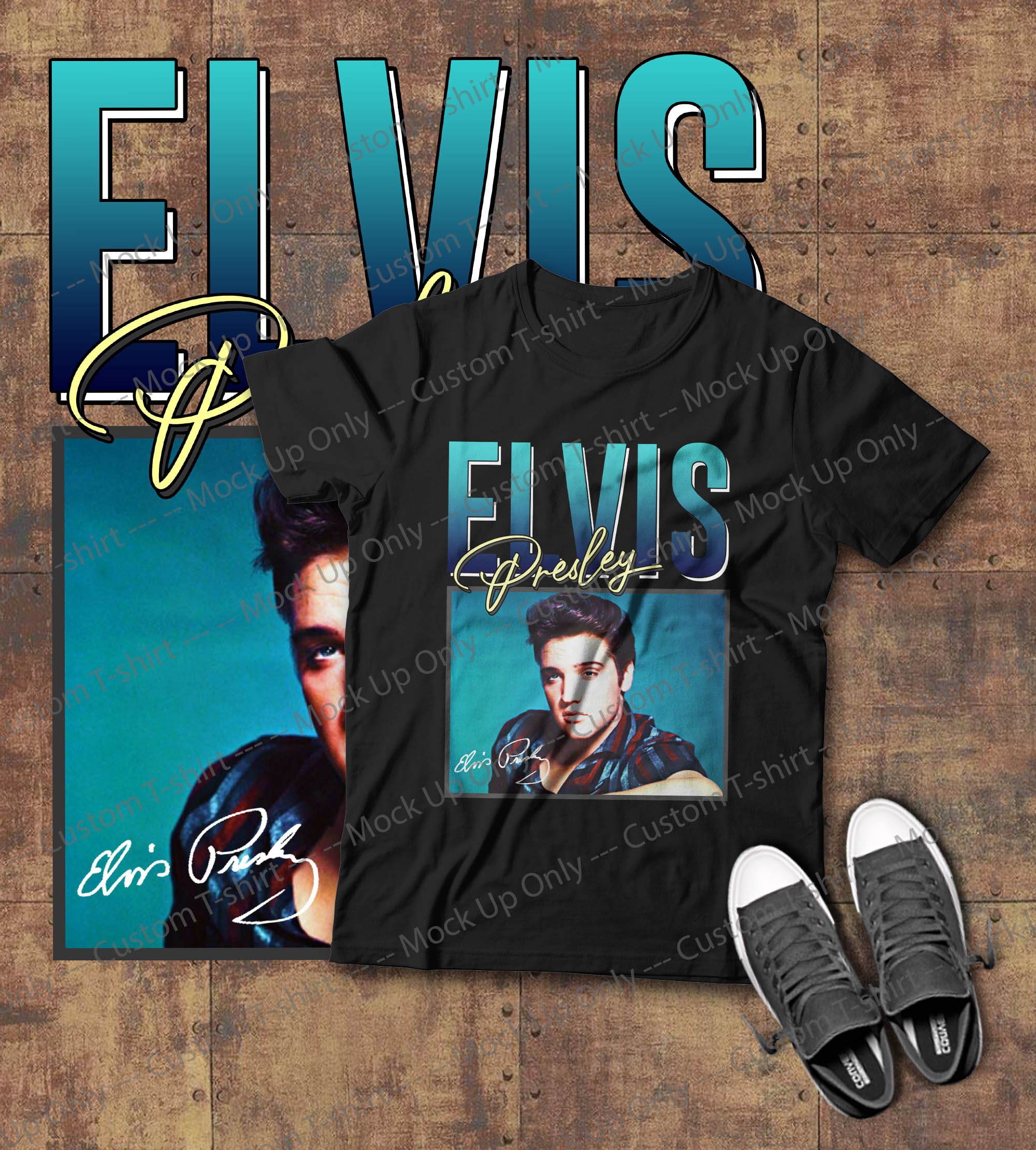 ELVIS PRESLEY T SHIRT VINTAGE RETRO BIRTHDAY PRESENT KING ROCK N ROLL ELVIS PRESLEY T SHIRT VINTAGE RETRO BIRTHDAY PRESENT KING ROCK N ROLL