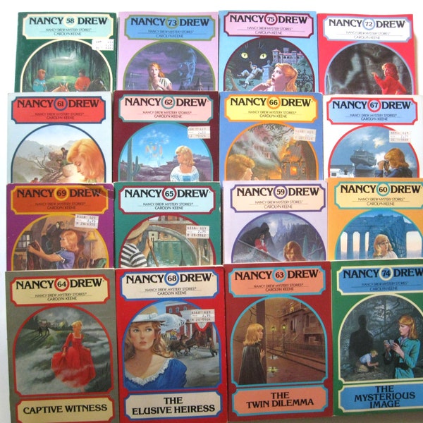 Nancy Drew Mystery Stories, Beautiful Paperback Books From the 1980's, Practically New Condition, You Choose