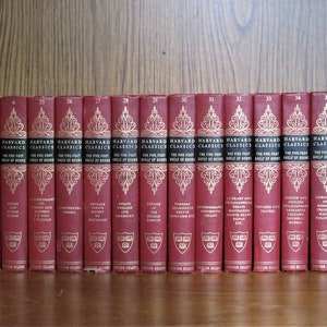 Harvard Classics, Rich Red Deluxe Edition, Faux Leather, You Choose the Title