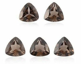 8mm/9mm/10mm/11mm/12mm Natural Smoky Quartz trillion cut faceted loose gemstone