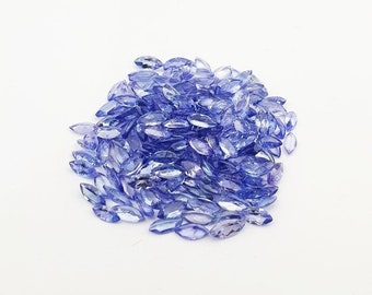 2 x 4 mm/3 x 6 mm/4 x 8 mm/5 x 10 mm AA Quality Natural Blue Tanzanite marquise cut faceted loose gemstone
