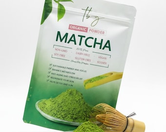 Matcha ceremonial orgánico en polvo: té verde japonés 100 % puro