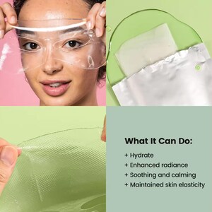 Luxury Spa Facial Vegan Jelly Mask, Super Hydrating Mask, Glow Skin Treatment, Vegan Skincare, Gift for her - Pack of 5
