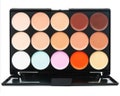 Vegan Cream Concealer Palette, 15 Colors, Contour & Cover Blemishes, Dark Circles