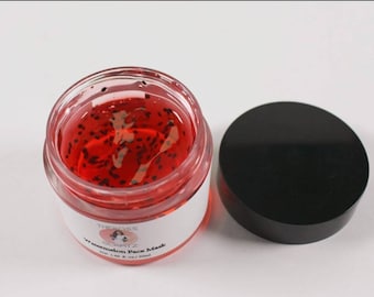 Refreshing Watermelon Jelly Mask, Organic and Moisturizing, with Chia Seeds, Vitamin C and Hyaluronic Acid - 50 ML